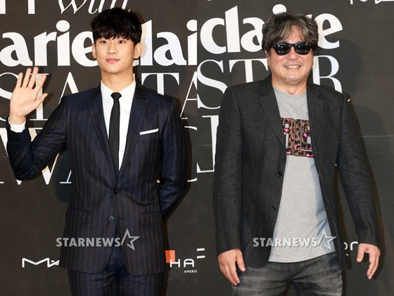 배우 김수현(왼쪽), 최민식/사진=이기범 기자