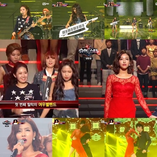 엠넷 '슈퍼스타K6' 생방송 무대 첫 탈락자 여우별밴드와 이해나