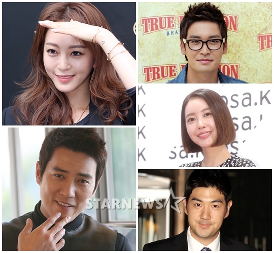 한예슬 정겨운 왕지혜 한상진 주상욱 (왼쪽위부터 시계방향)/사진=스타뉴스