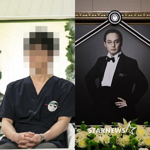 (왼쪽부터) 고 신해철이 장 수술을 받았던 서울 S병원장, 고 신해철 영정사진 /사진=JTBC,사진공동취재단