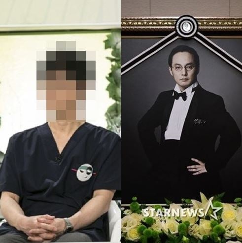 (왼쪽부터) 고 신해철이 장 수술을 받았던 서울 S병원장, 고 신해철 영정사진 /사진=JTBC,사진공동취재단