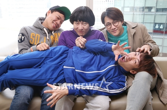 '코미디 빅리그' 이상준(사진 왼쪽부터), 이진호, 이용진, 양세찬/사진=이동훈 기자