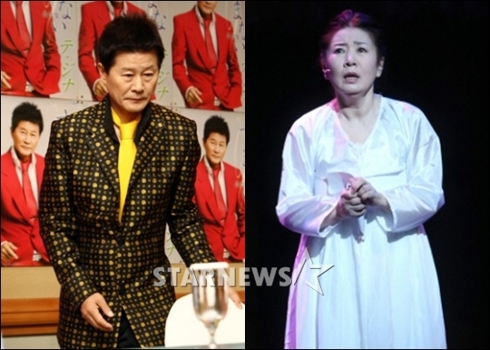 태진아(왼쪽)와 김자옥 / 스타뉴스