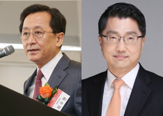 최수현 금감원장(왼쪽)과 진웅섭 정책금융공사 사장 /사진=이기범 기자, 정책금융공사