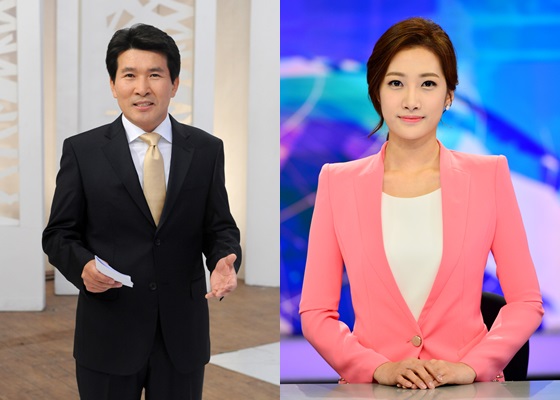 KBS 1TV '뉴스9' 새 앵커 황상무 기자(왼쪽)와 김민정 아나운서 /사진=KBS