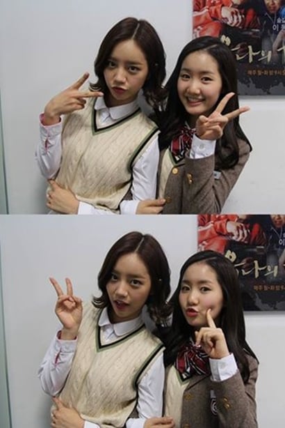 혜리(왼), 진지희 /사진= 웰메이드 예당 공식 페이스북