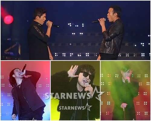홍경민과 김진표(위부터 시계방향으로), 이수, 김원준, 신성우/사진=스타뉴스 임성균 기자