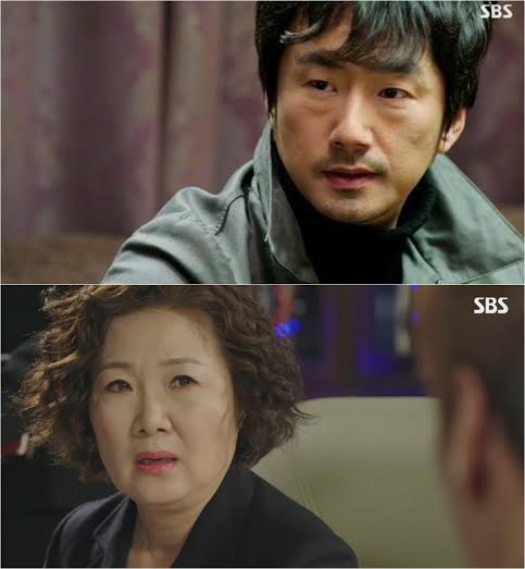 배우 류승수(위)와 김해숙/사진=SBS '펀치', '피노키오' 영상 캡처
