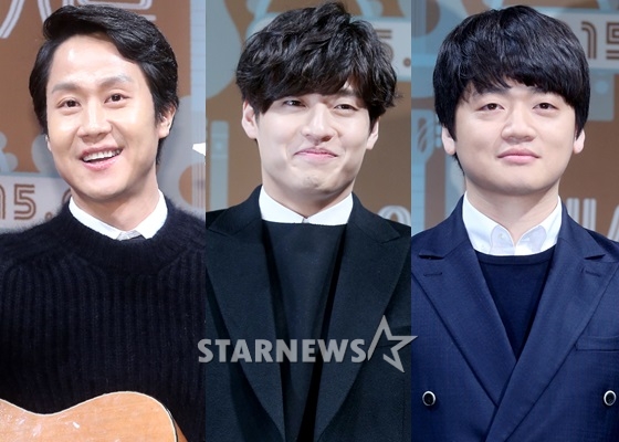 배우 정우, 강하늘, 조복래(왼쪽부터) /사진=홍봉진 기자