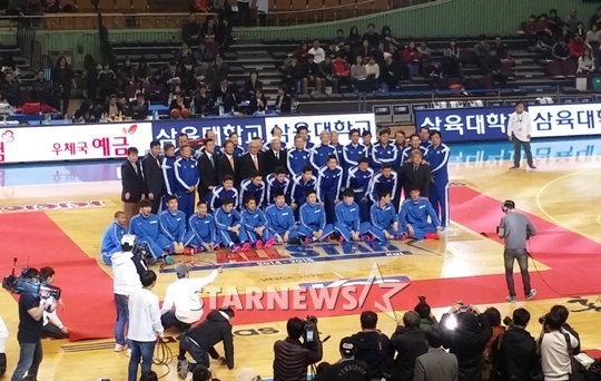 한자리에 모인 아시안게임 금메달리스트를. /사진=김동영 기자