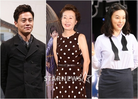 배우 이서진, 윤여정, 최화정(왼쪽부터)/사진=스타뉴스