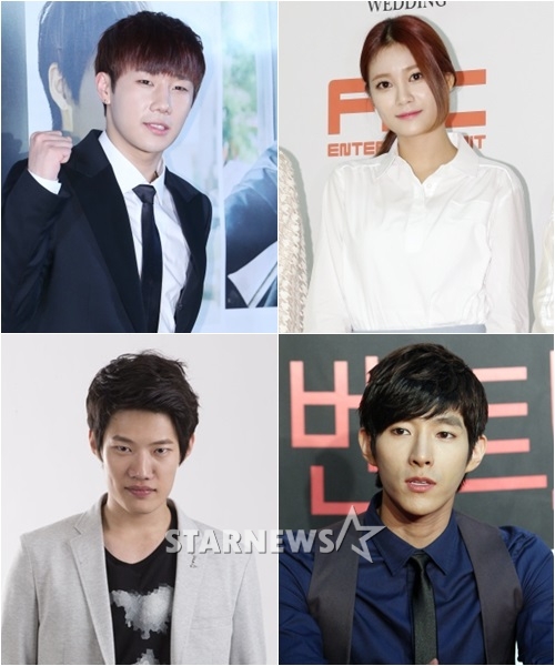 인피니트 성규, AOA 유나, 배우 주종혁, 신주환(왼쪽위부터 시계방향)/사진=스타뉴스