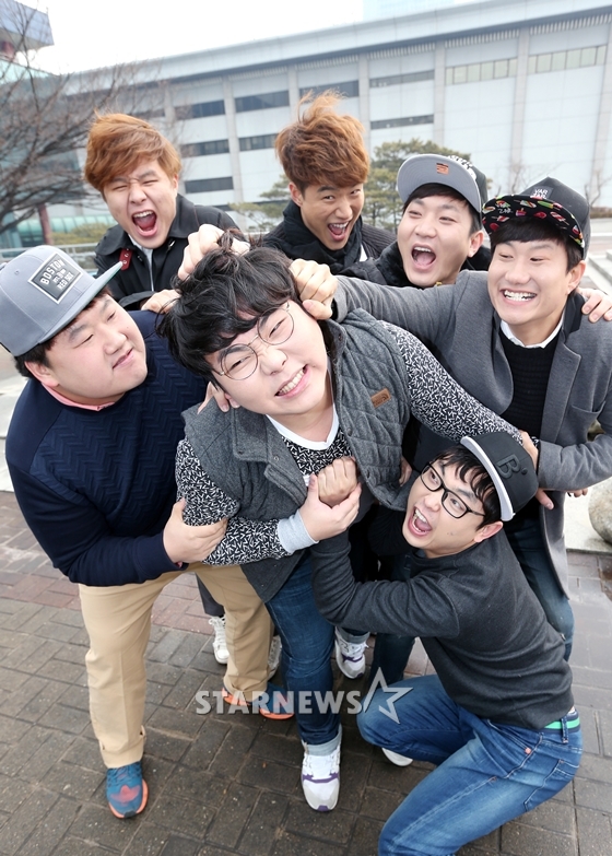 KBS 2TV '개그콘서트' 코너 '고집불통' 인터뷰(김태원, 박성호, 김기리, 이성동, 임우일, 박영진, 송필근(사진 맨 왼쪽부터 시계방향))/사진=홍봉진 기자
