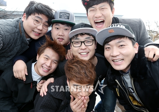 KBS 2TV '개그콘서트' 코너 '고집불통' 인터뷰(송필근, 김태원 박영진, 임우일, 이성동, 김기리, 박성호(사진 맨 왼쪽부터 시계방향))/사진=홍봉진 기자