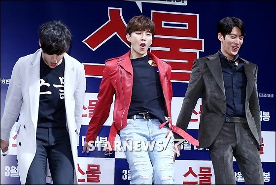 배우 강하늘, 이준호, 김우빈/사진=홍봉진 기자
