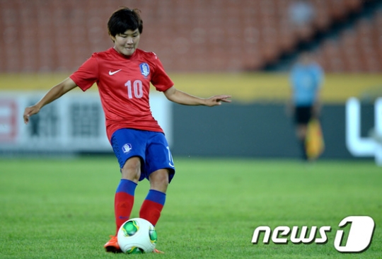 윤덕여 감독이 이끄는 한국 여자축구국가대표팀이 지소연(24, 첼시 레이디스)의 득점에도 불구하고, 이탈리아에 1-2로 패했다. /사진=뉴스1