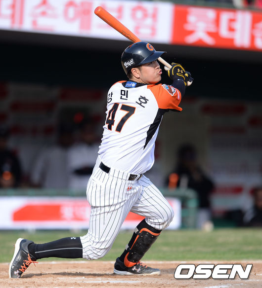 두산을 상대로 생애 첫 1경기 3홈런을 기록한 강민호./사진= OSEN