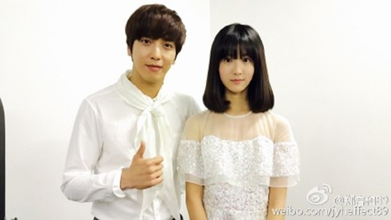 정용화(오) 천두링(왼) /사진출처=정용화 웨이보