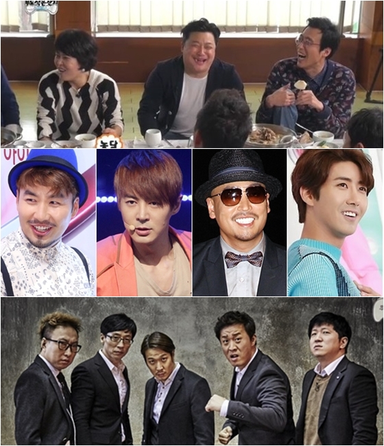 사진 왼쪽 위부터 아래로 조혜련, 윤정수, 이윤석, 노홍철, 전진, 길, 광희, 박명수, 유재석, 하하, 정준하, 정형돈 / 사진출처=스타뉴스, '무한도전' 화면 캡처, MBC 제공 등