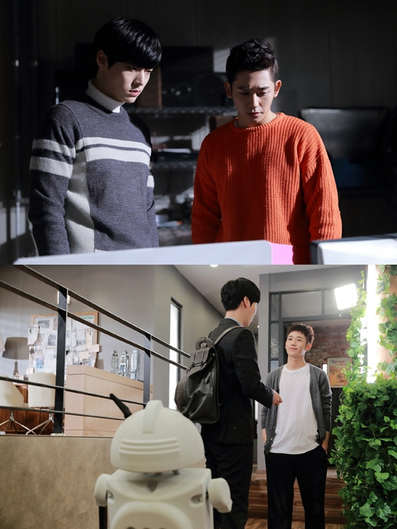KBS 2TV 월화드라마 '블러드' 박지상(안재현 분)과 주현우/사진제공=IOK미디어