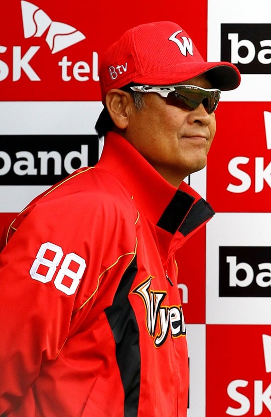 SK 김용희 감독. /사진=SK 와이번스 제공