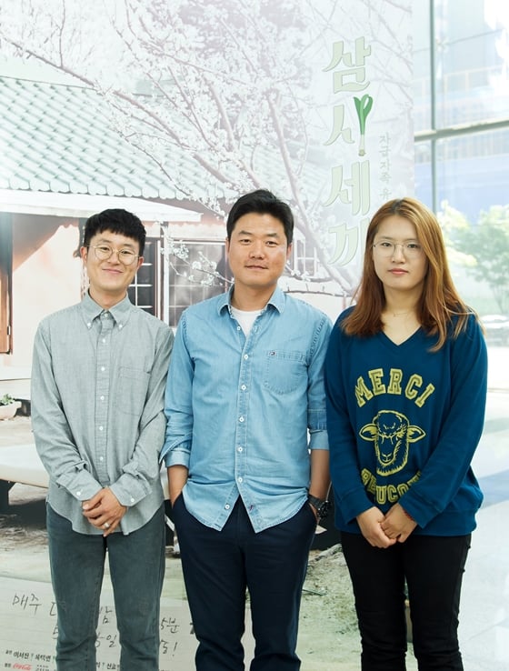 tvN '삼시세끼-정선편' 김대주 작가, 나영석PD, 신효정PD(사진 맨 왼쪽부터 오른쪽으로)/사진제공=tvN