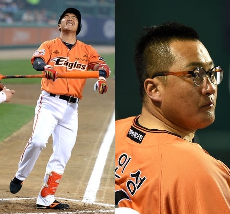 정근우(좌)와 조인성. /사진=OSEN