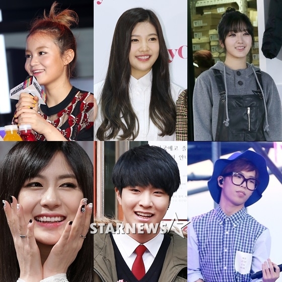 (왼쪽 위부터 시계방향으로)이하이, 레드벨벳 조이, A.O.A 찬미, 악동뮤지션 이찬혁, 갓세븐 영재, 에이핑크 오하영 / 사진=스타뉴스