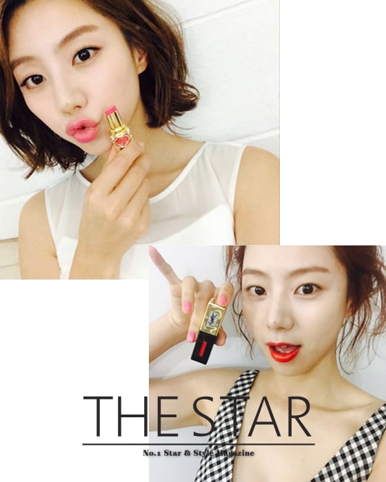박수진 립틴트 /사진제공=더스타 (사진출처=박수진 인스타그램)