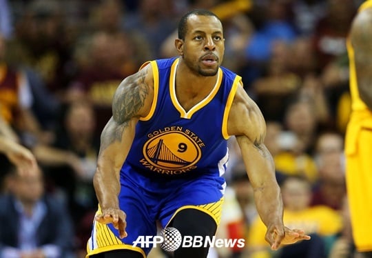올 시즌 NBA 파이널 최우수선수(MVP) 후보로 언급된 안드레 이궈달라(31, 골든스테이트 워리어스). /AFPBBNews=뉴스1