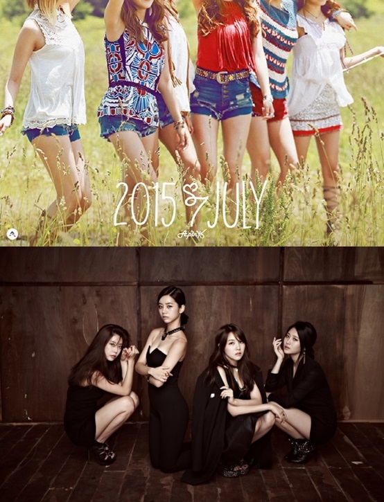 에이핑크(위)와 걸스데이 / 사진제공=각소속사