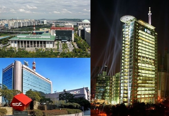 (왼쪽 위부터) KBS,SBS,MBC 사옥 /사진제공=KBS,SBS,MBC