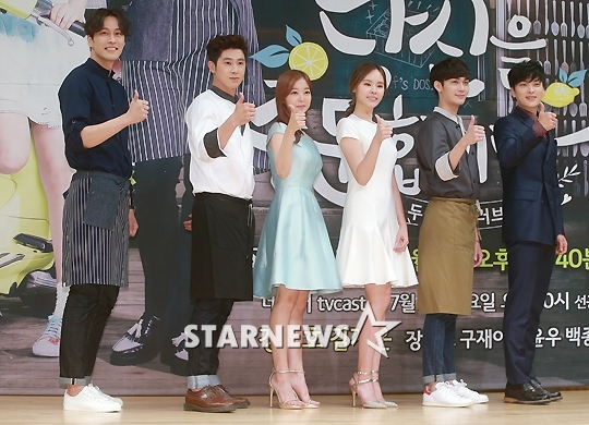 백종원, 유노윤호, 김가은, 구재이, 조윤우, 장승조(왼쪽부터)/사진=김창현 기자