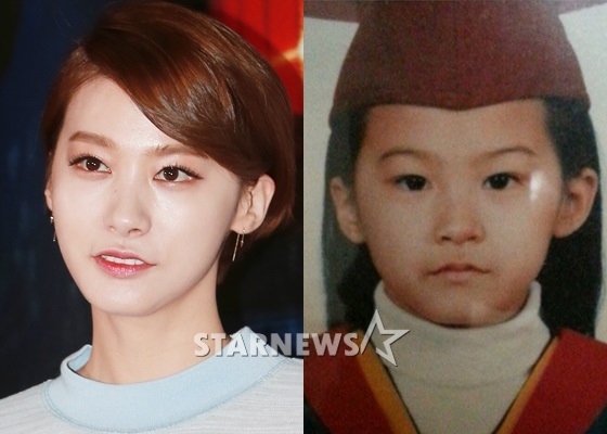 유인영의 현재와 어린 시절 /사진=스타뉴스, 윌엔터테인먼트