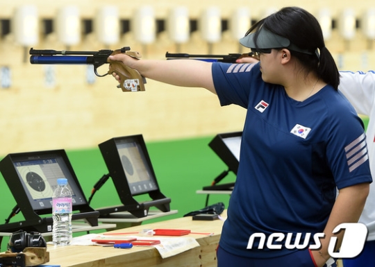 한국 여자 사격 대표 한지영. /사진=뉴스1