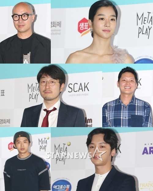 왼쪽 상단부터 시계방향으로 홍석천, 서예지, 서태화, 변요한, 김회찬, 박준우/사진=이기범 기자