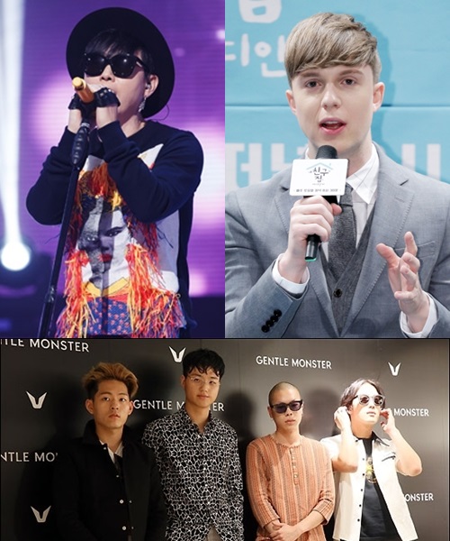 사진 왼쪽 위부터 아래로 이승환, 줄리안, 밴드 혁오 / 사진=스타뉴스