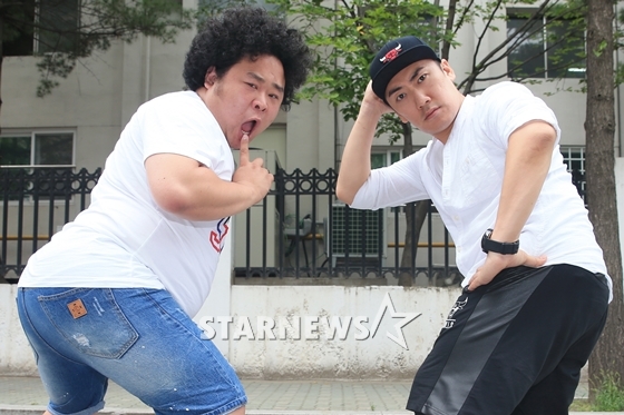 KBS 2TV '개그콘서트' 코너 '니글니글' 송영길(사진 왼쪽)과 이상훈/사진=이기범 기자