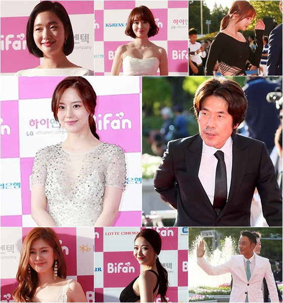 사진 왼쪽 위부터 아래로 김고은, 이정현, 오연서, 문채원, 오달수, 정소민, 임성언, 임달화 / 사진=스타뉴스
