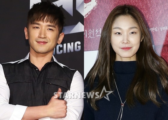 이민우(왼쪽)와 고소현