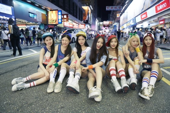 걸그룹 여자친구. 예빈, 채연, 승희, 은진, 제니, 유니스, 캐시(왼쪽부터) /사진=엠비케이엔터테인먼트