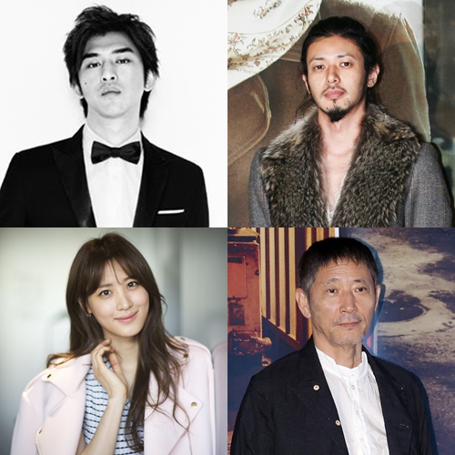 (왼쪽 위부터 시계방향) 진백림, 오다기리죠, 코바야시 카오루, 수현 /사진=BM+엔터테인먼트, 스타뉴스
