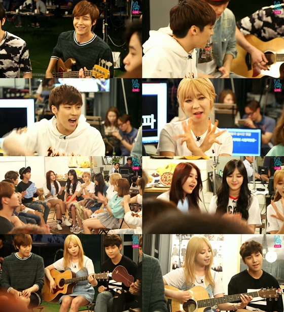 /사진= '네이버 V앱' 라이브 ‘FNC 夜유회(FNC Picnic at Night)’ 방송화면 캡쳐<br>