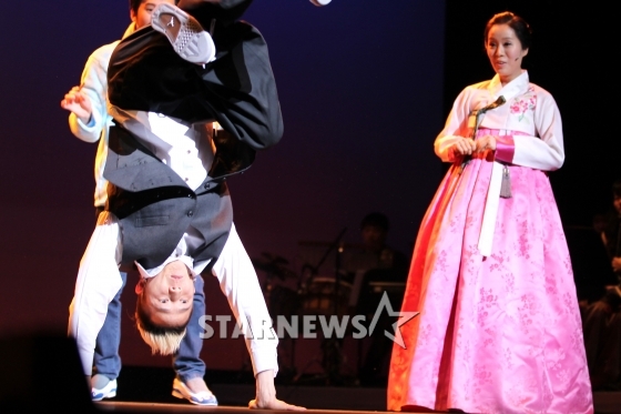 지난 2011년 박애리와 결혼 당시 팝핀현준의 모습 /사진=임성균 기자