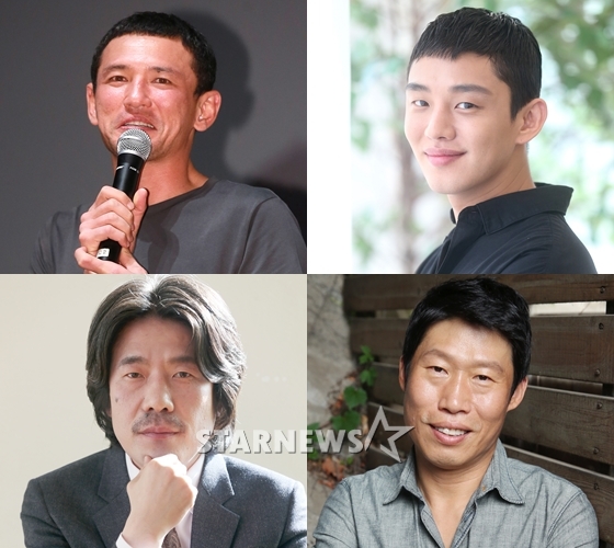 사진 왼쪽부터 시계방향으로 황정민 유아인 유해진 오달수 / 사진=스타뉴스