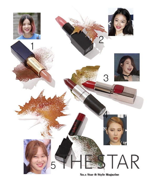 가을 립스틱의 스타 /사진제공=더스타