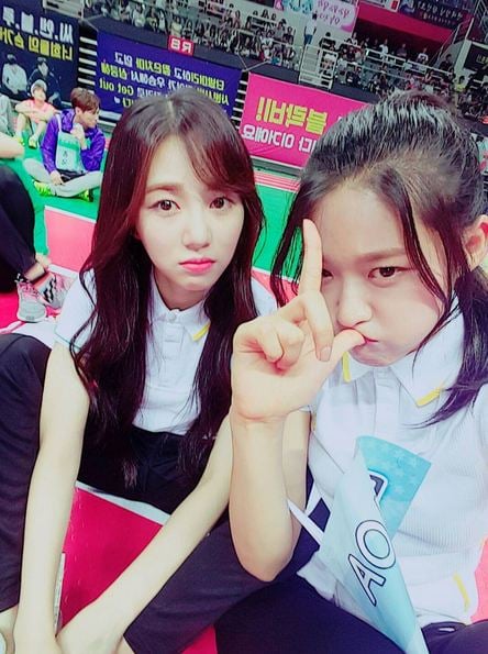 AOA 민아(왼쪽)와 설현/사진=설현 인스타그램