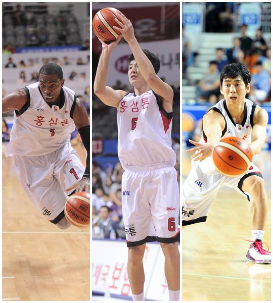 찰스 로드, 강병현, 김윤태(왼쪽부터). /사진=KBL 제공