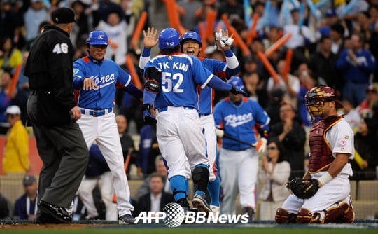 2009년 제2회 월드베이스볼클래식(WBC)에서 베네수엘라를 완파한 한국. /AFPBBNews=뉴스1