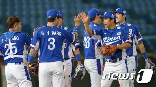 한국 야구 대표팀. /사진=뉴스1